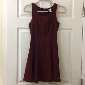 Burgundy dress